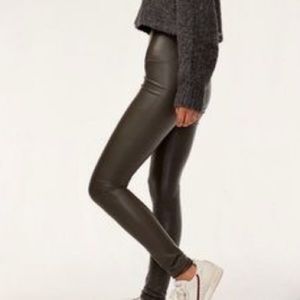 Aritizia Women’s Wilfred  leather Leggings